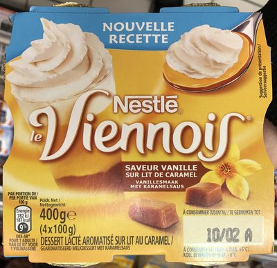 Le Viennois saveur Vanille sur Lit de Caramel - Produit