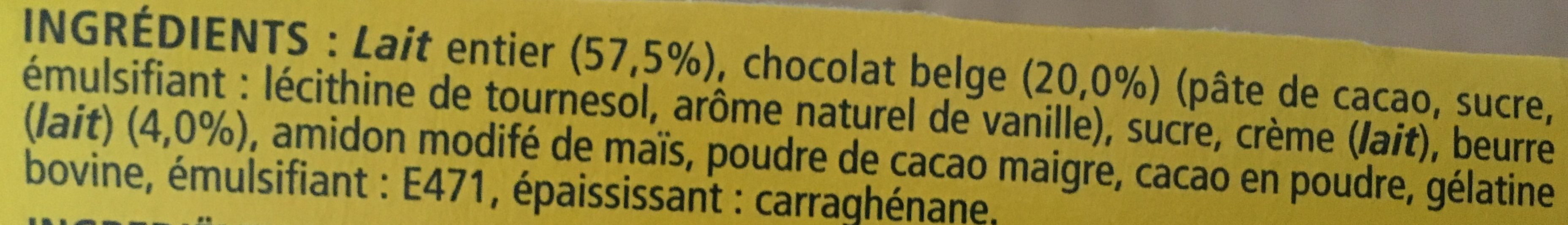 Mousse au chocolat La Laitière - Ingredienti - fr