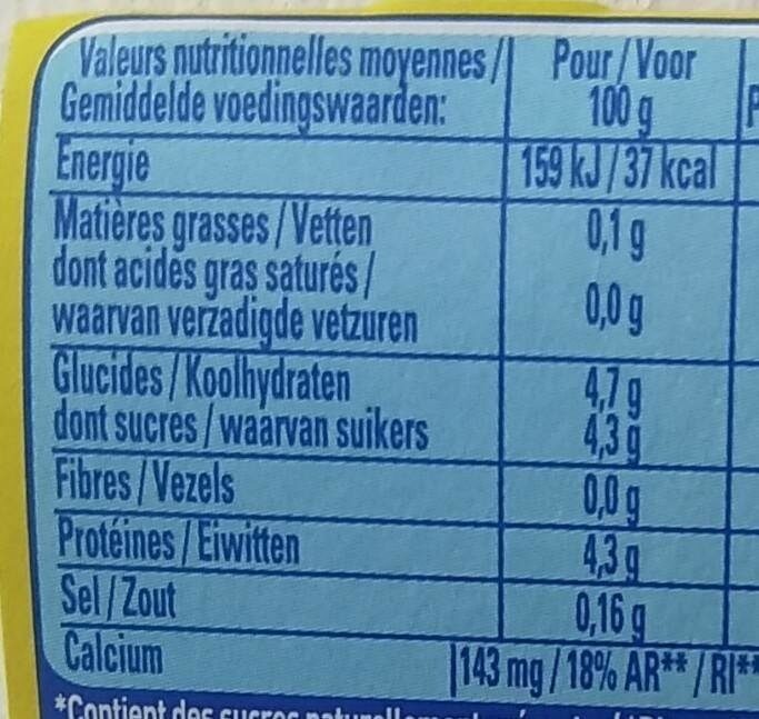 Sveltesse Ferme et Fondant Citron - Nutrition facts - fr