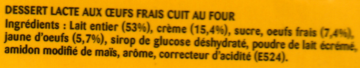 Le Petit Pot de Crème, Saveur Vanille (4 Pots) - Ingredientes - fr