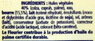 Le fleurier 250g doux - Ingredientes - fr