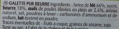 Galettes au bon beurre - Ingredients - fr