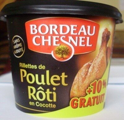 Rillettes de Poulet Rôti en Cocotte (+ 10 % Gratuit) - Produit