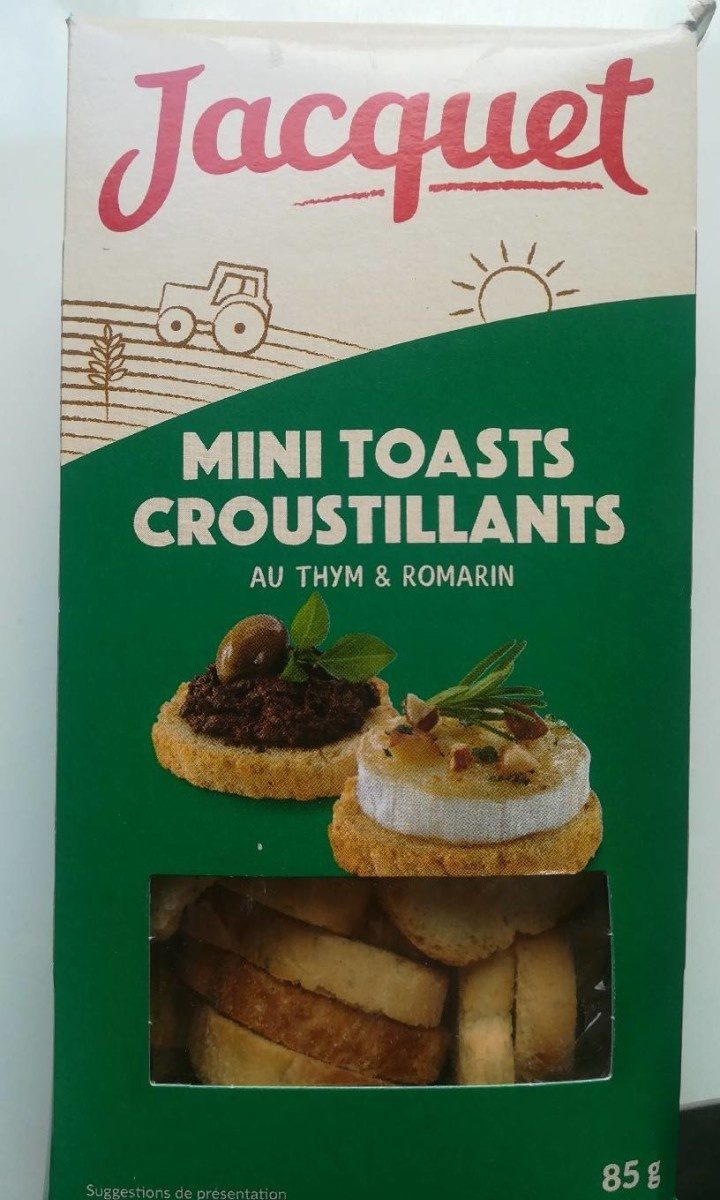Mini toasts croustillants au thym et romarin - Produit