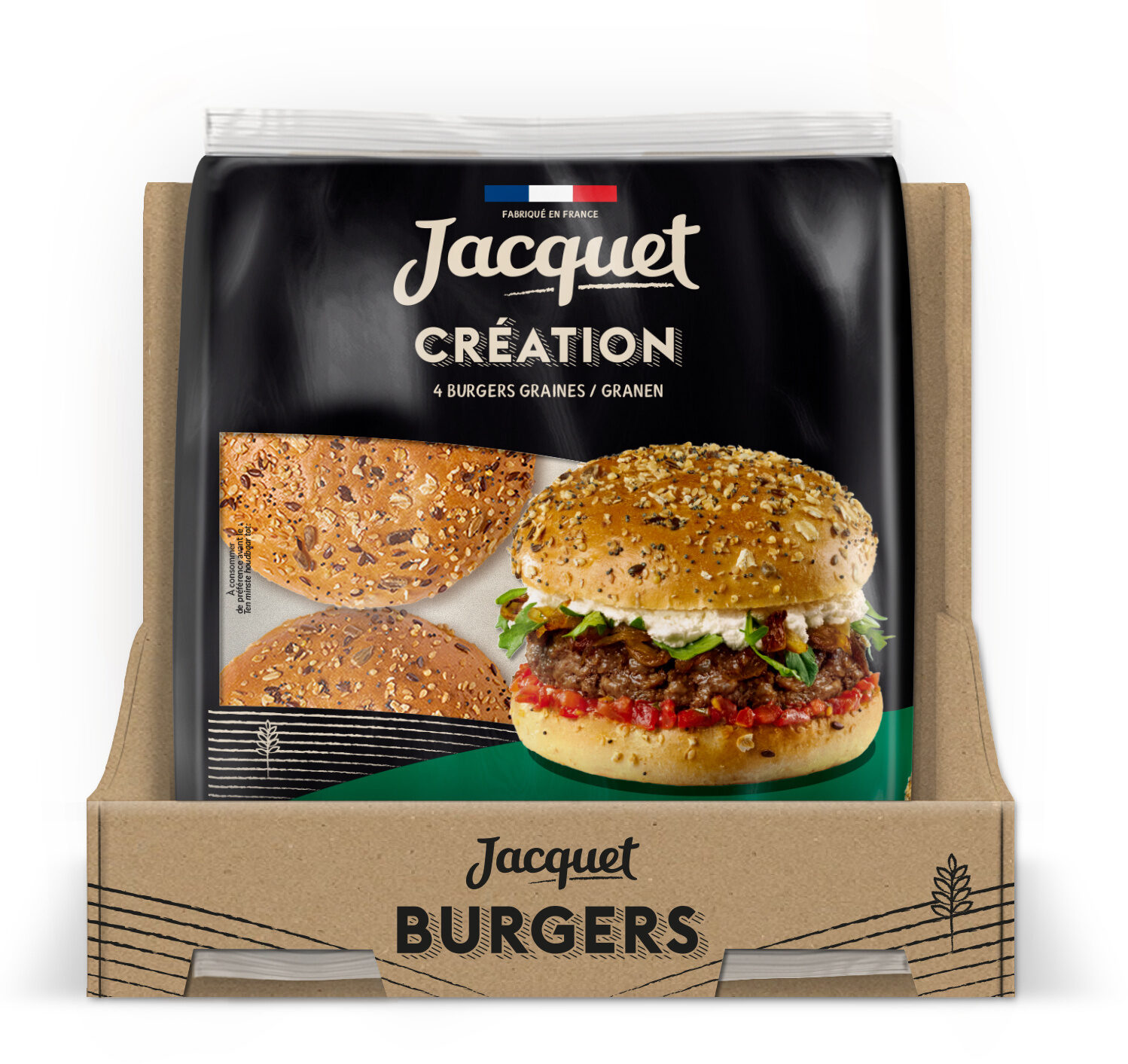 Burger creation graines x4 260g - Product - fr