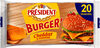 Tranches Burger' Cheddar & Emmental Président 20 Tranches - Produit