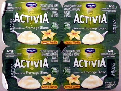 Activia Recette au fromage blanc (2,9 % MG) Saveur Vanille - Produit
