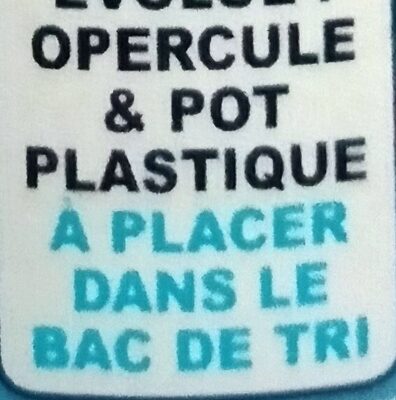 Yaourt nature- Le Nature - Recycling instructions and/or packaging information - fr