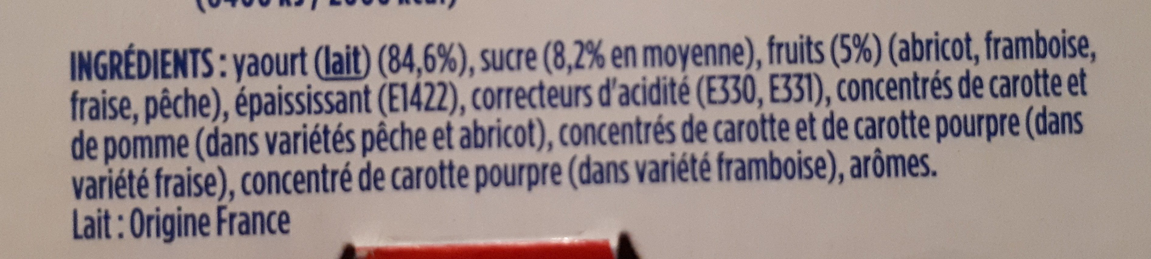 Velouté Fruix yaourt aux bons fruits mixés - Ingredienser - fr