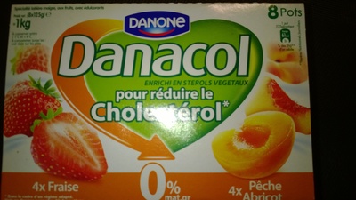Danacol fraise / peche abricot - Product - fr