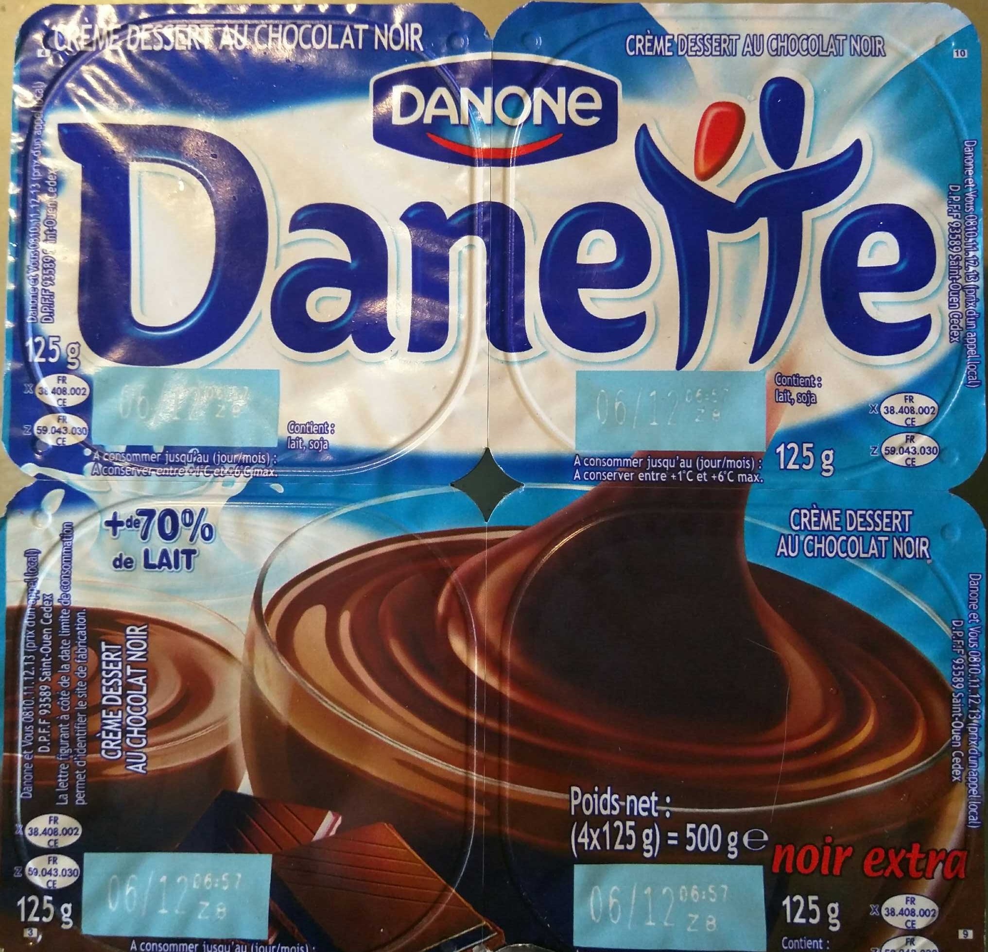 Danette Noir Extra - Product - fr
