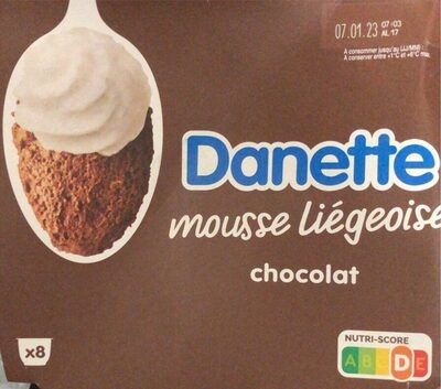 Danette Mousse Liégeoise Chocolat - Product - en