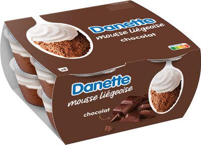 Danette mousse liegeoise chocolat 80 g x 8 - Produit