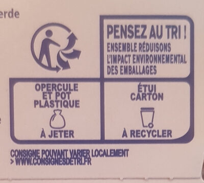 Fromage blanc mousse nature - Istruzioni per il riciclaggio e/o informazioni sull'imballaggio - fr