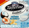 Taillefine (0 % MG, 0 % Sucres ajoutés), (Arômes naturels : Saveurs Coco, Vanille, Pêche) 12 pots - Product