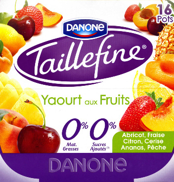 Taillefine Yaourt aux fruits 0% - Produit