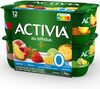 Activia bifidus fruits 0% panache 125 g x 12 - Produit