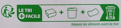 Activia bifidus fruits 0% panache 125 g x 12 - Instruction de recyclage et/ou informations d'emballage