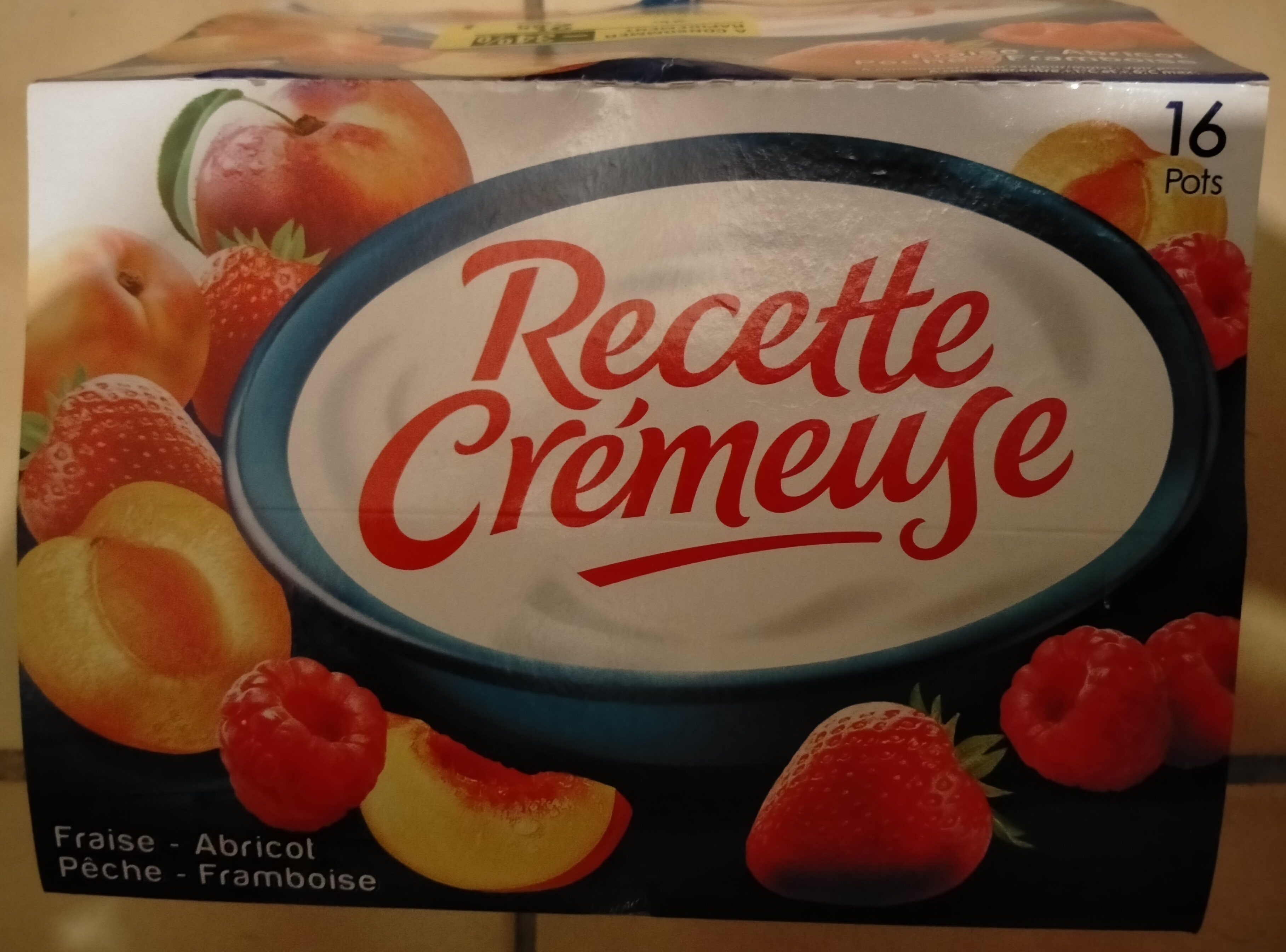 Recette Crémeuse Fraise - Abricot - Pêche - Framboise - Product - fr
