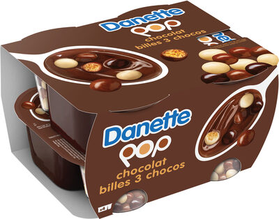 Danette pop chocolat et billes soufflees 117 g x 4 - Product - fr