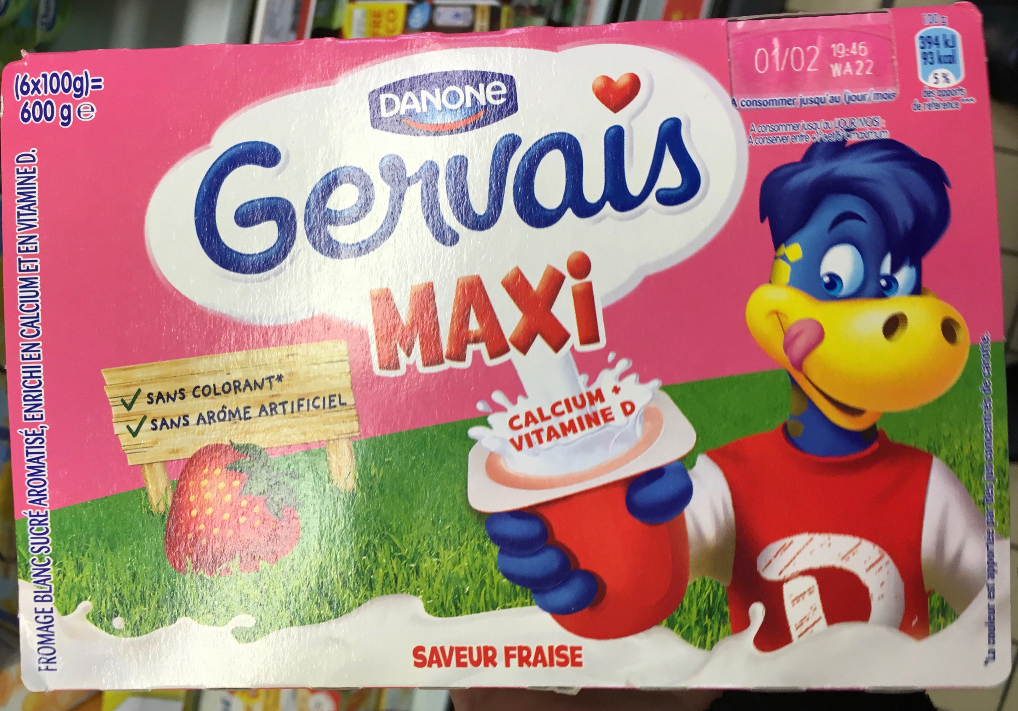 Gervais Maxi saveur Fraise - Prodotto - fr