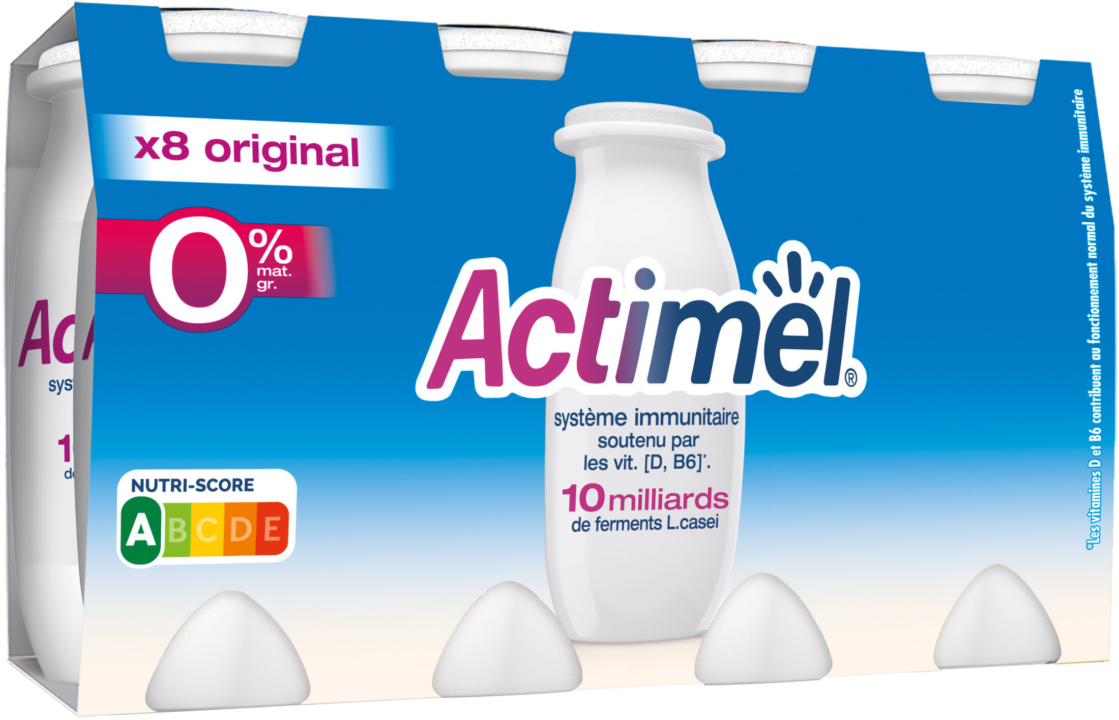 Actimel 0% de mg 100 g x 8 original - Produkt - fr