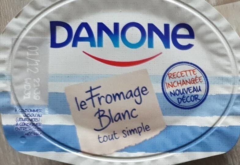 Danone fromage blanc nature - Producte - fr