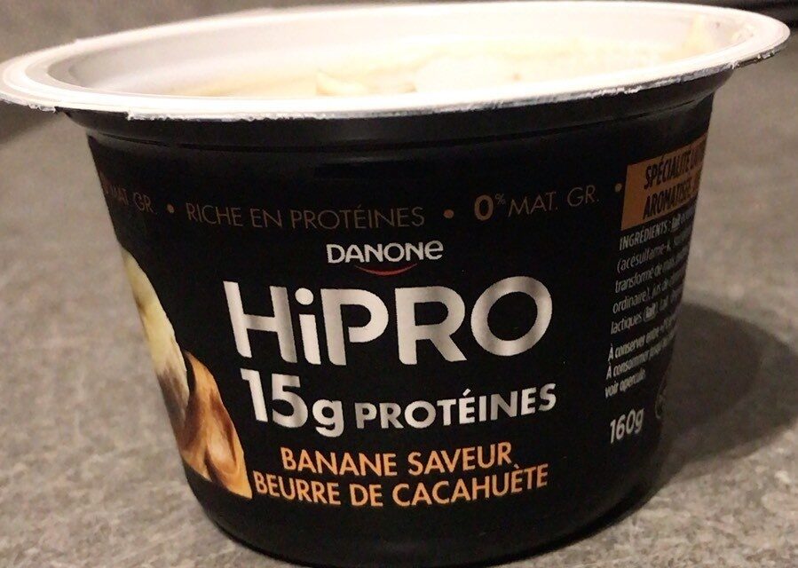 Hipro saveur banane beurre de cacahuètes - Producte - fr