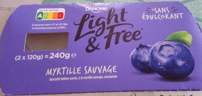 Light & Free Myrtille Sauvage - Voedingswaarden - fr
