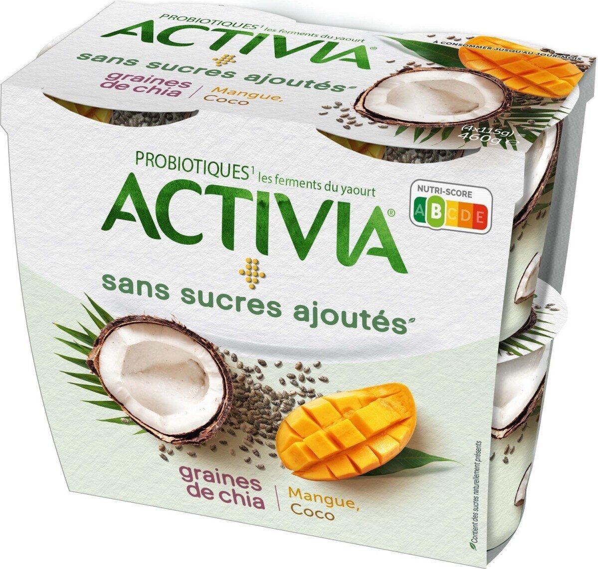 Activia graines de chia mangue coco - Product - fr