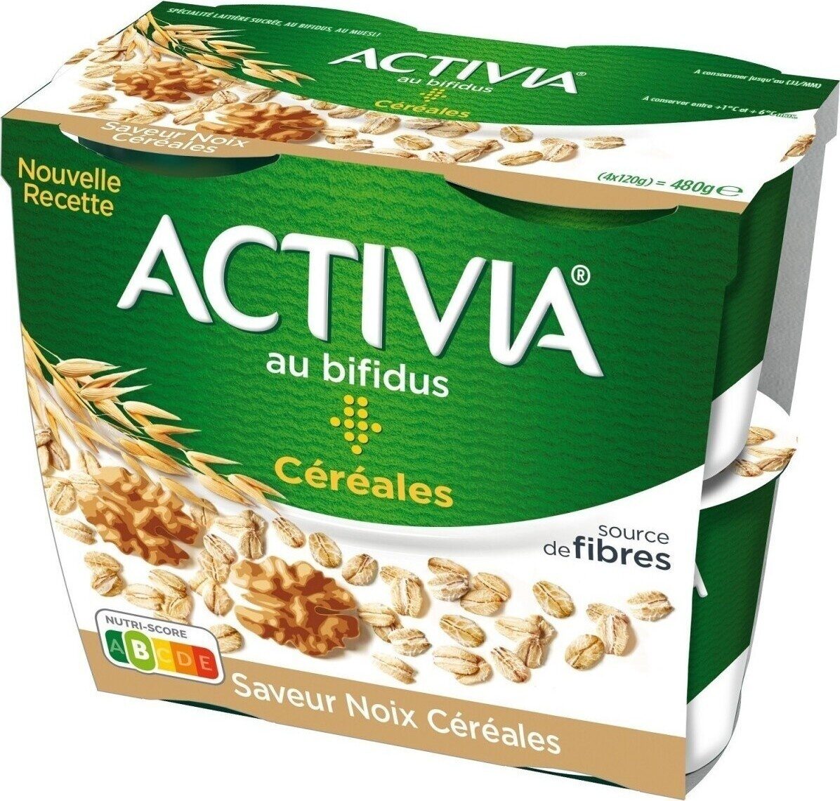 Activia Céréales Saveur Noix Céréales - Product - fr