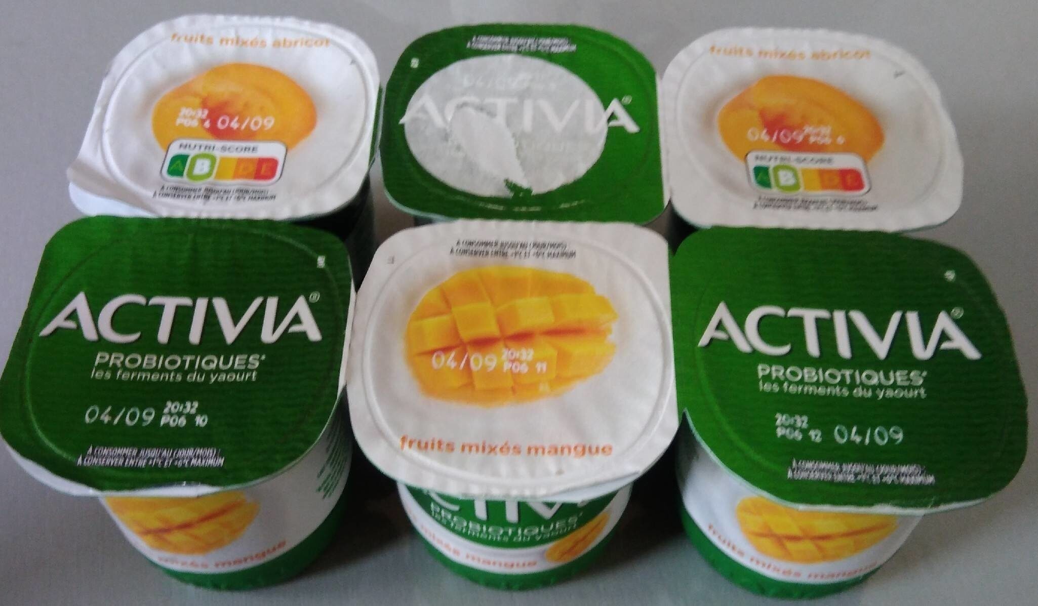Activia fruits mixes mangue - Produit