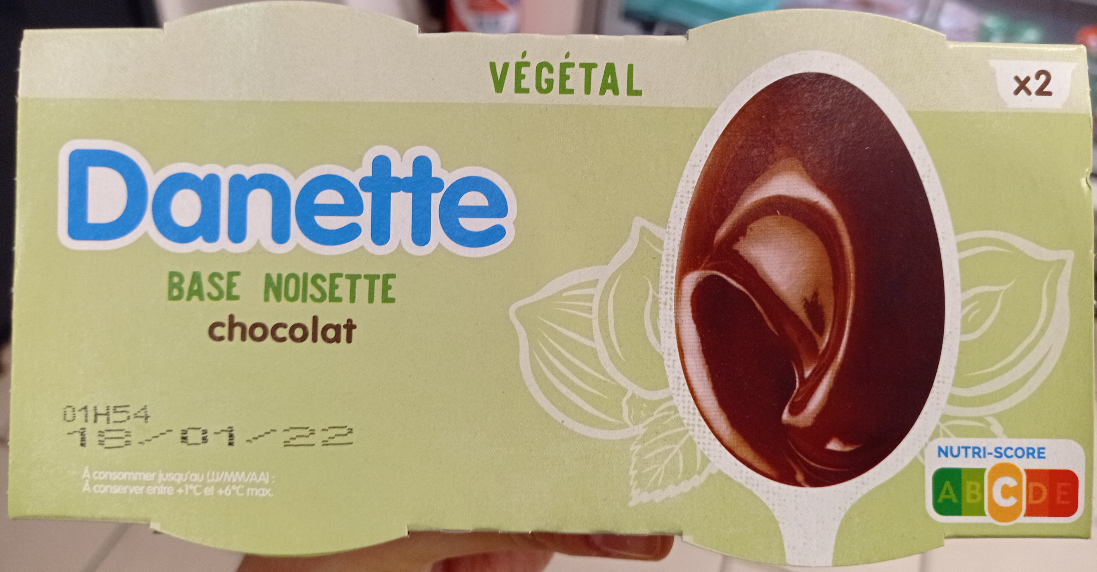 Danette base noisette chocolat - Product - fr