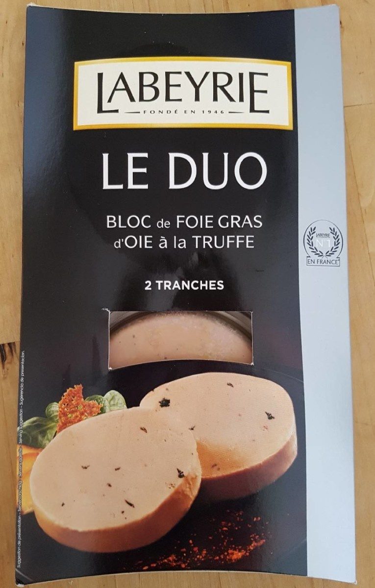 Le duo. Bloc de foie gras d'oie à la truffe - Produit