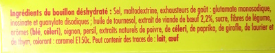MAGGI Bouillon goût Bœuf Halal 8 tablettes, 80g - Zutaten - fr