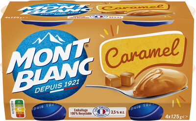 MONT BLANC Crème dessert Coupelles Caramel 4x125g - Produkt - fr