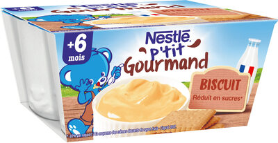 NESTLE P'TIT GOURMAND Biscuit - 4 x 100g - Dès 6 mois - Produit