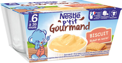 NESTLE P'TIT GOURMAND Biscuit - 4 x 100g - Dès 6 mois - Product - fr