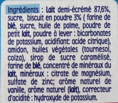 NESTLE P'TIT GOURMAND Biscuit - 4 x 100g - Dès 6 mois - Ingrediënten - fr