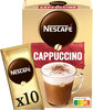 NESCAFE Cappuccino, Café soluble, Boîte de 10 sticks (14g chacun) - Produit