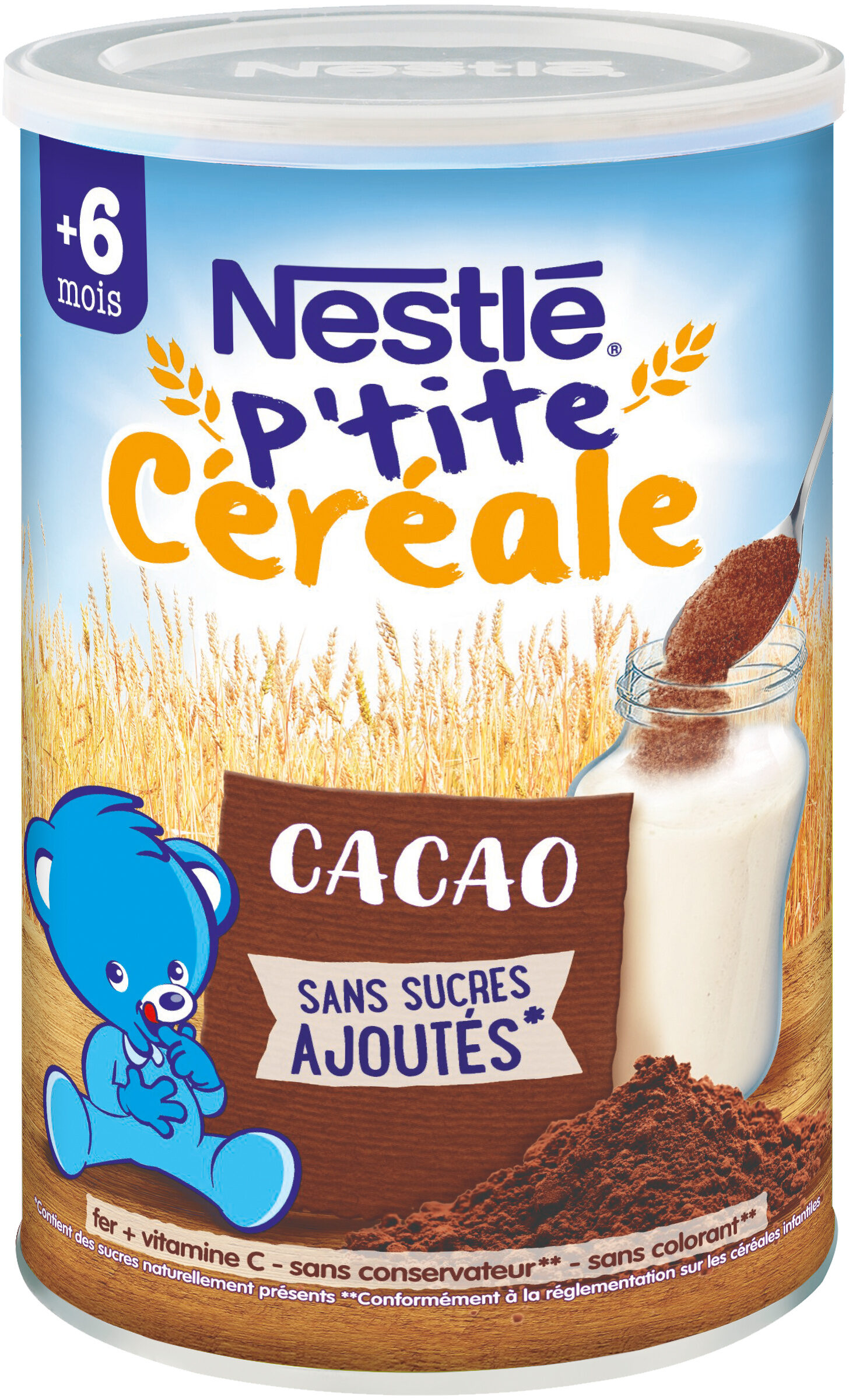 NESTLE P'TITE CEREALE Cacao - Boîte 400g- Dès 6 mois - Produit