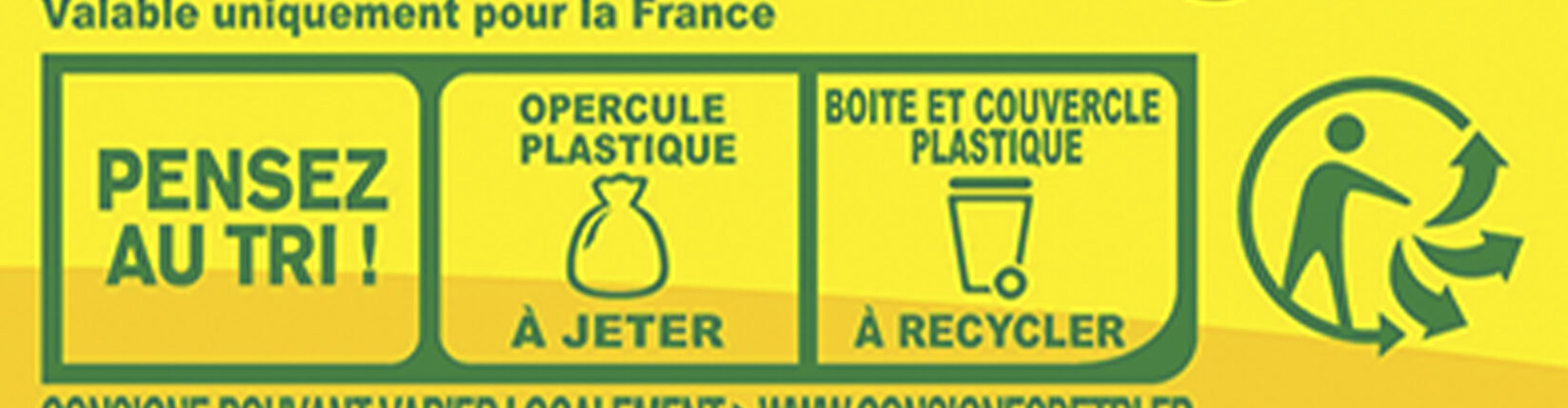 NESQUIK Poudre Cacaotée boîte 250g - Recyclinginstructies en / of verpakkingsinformatie - fr