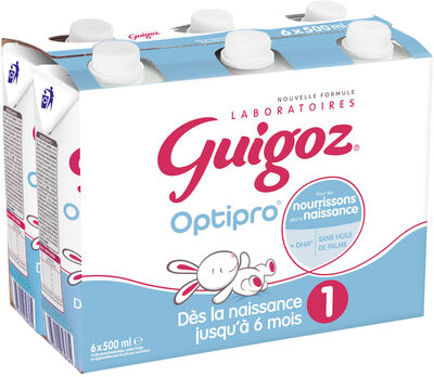 GUIGOZ 1 Classique Liquide 6x500ml Lait Infantile 1er âge dès la Naissance - Product - fr