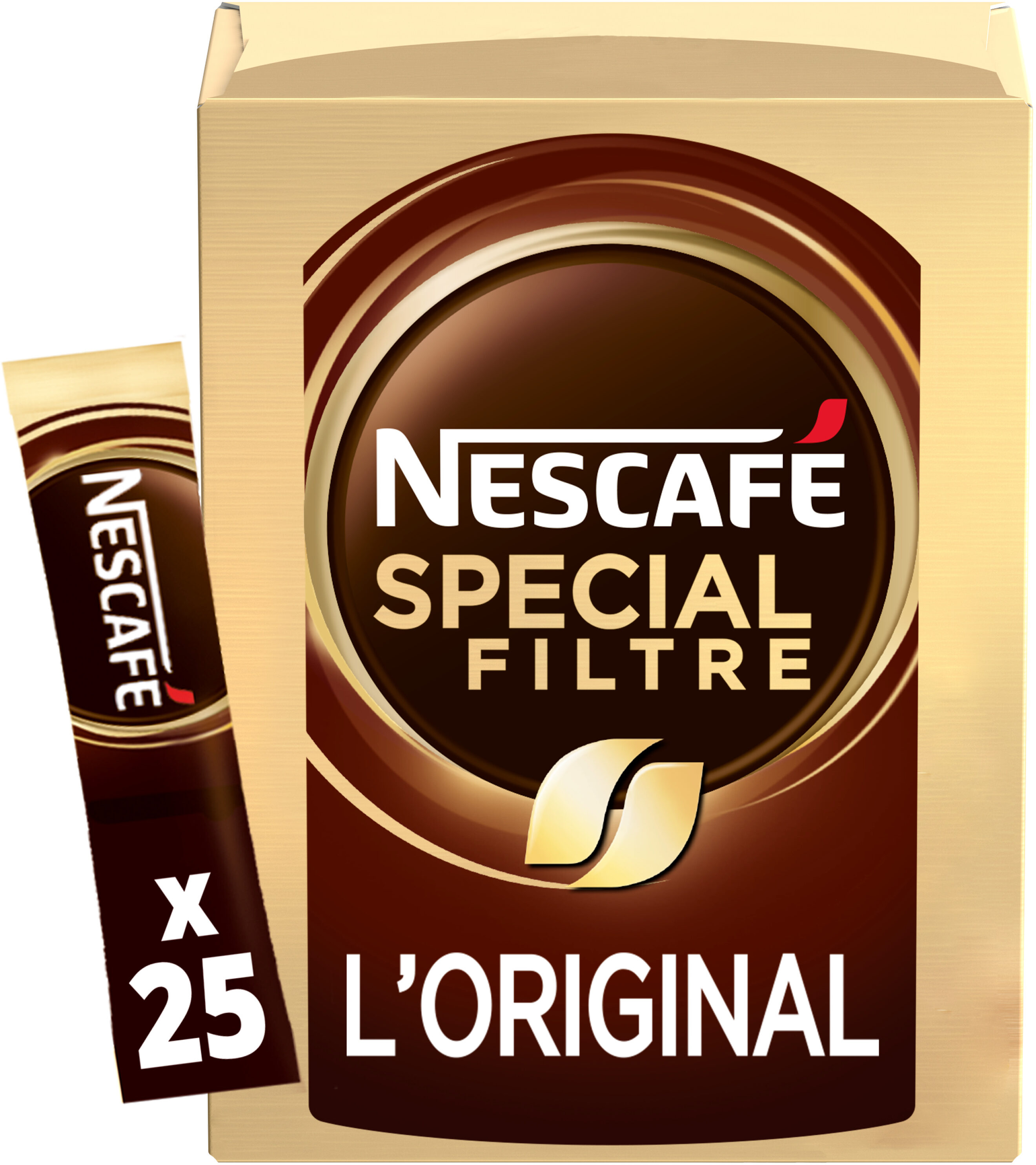 NESCAFÉ SPECIAL FILTRE L'Original, Café Soluble, Boite de 25 Sticks -  Nestlé - 50 g
