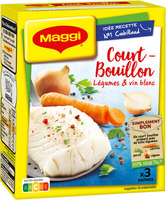 Court-Bouillon MAGGI Légumes Vin Blanc - 3x50g - Produit