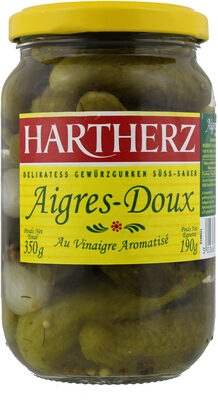 HARTHERZ Cornichons Aigres-Doux Bocal 190g - Product - fr