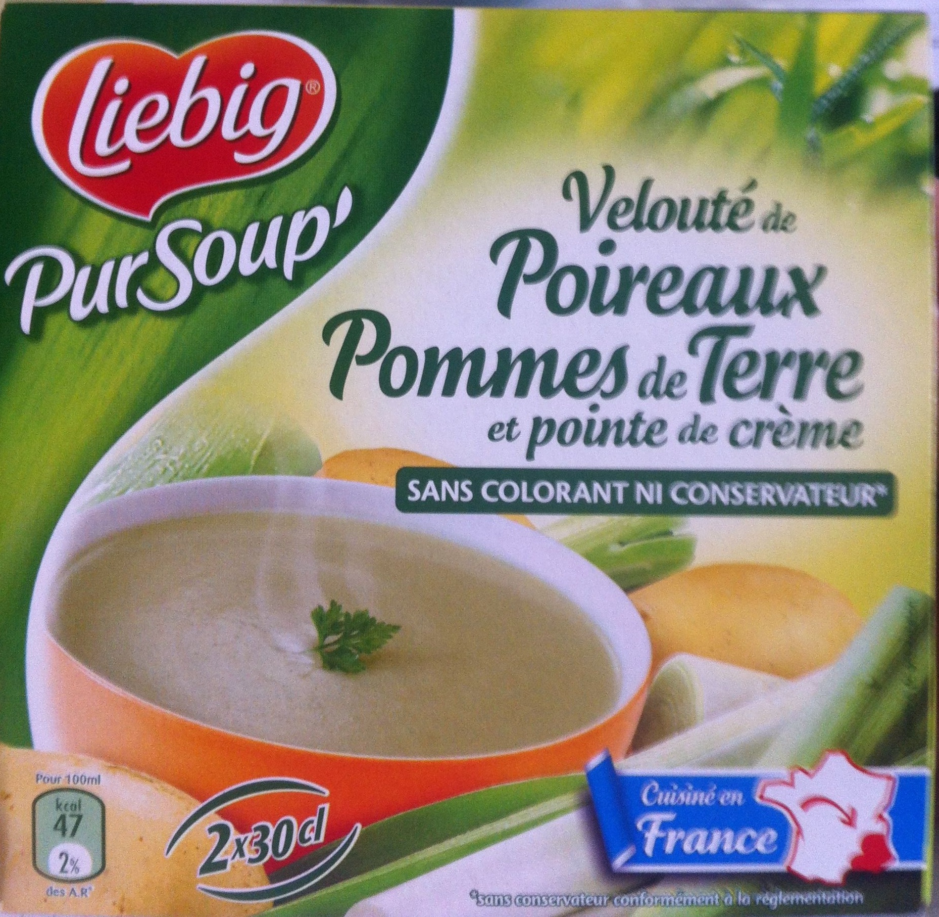 Velouté de Poireaux Pommes de Terre et Pointe de Crème - Produit