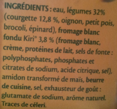 Doux plaisirs - Légumes et kiri - Ingredients - fr