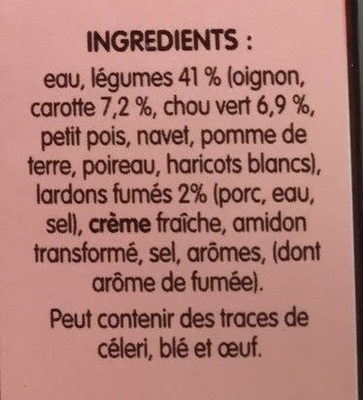 Soupe à la Paysanne - Ingredientes - fr