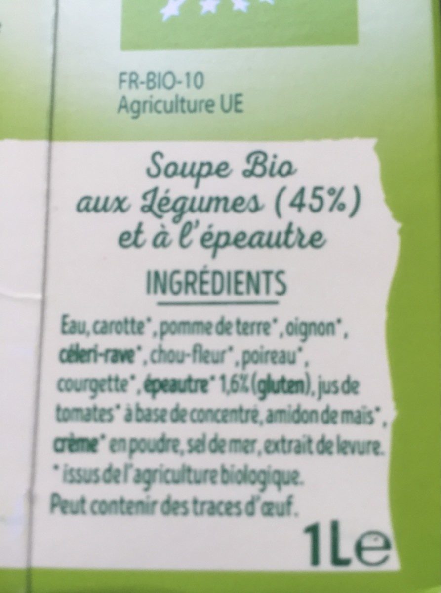 Mouline de legumes & Epautre - Ingredients - fr